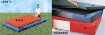 4 Thick Deluxe Tumbling Mat - 4 x 4' x 8'